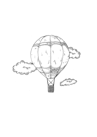 balooning in the sky